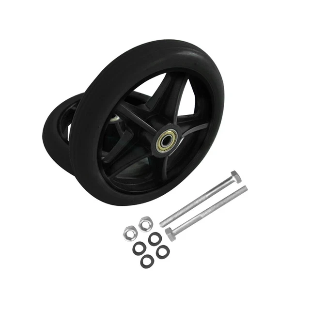 Set ruote anteriori universale sedia a rotelle gomma 6 pollici 7 pollici 8 pollici
