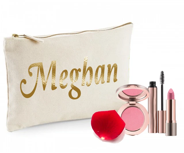Femmes Personnalisé Maquillage Sac Noël Cadeau Anniversaire Add Importe Nom