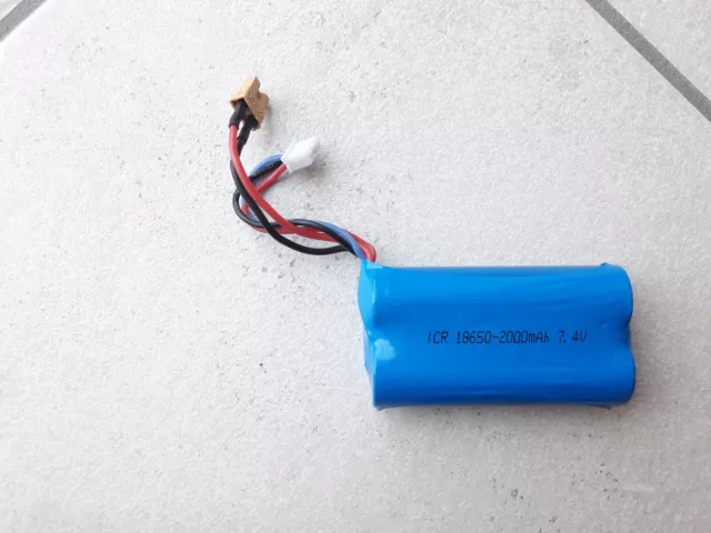 Battery 7,4 Volt 2000mAh for Huina 1580 Crawler Excavator 1583 Loader +1594