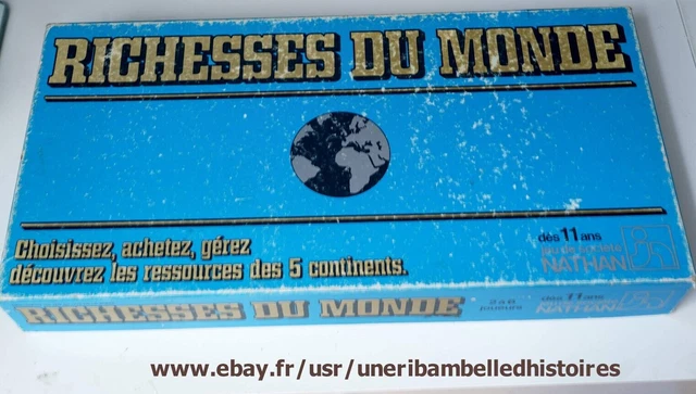 RICHESSES DU MONDE - Jeu éducatif Fernand Nathan de 1982 - Jeu Complet