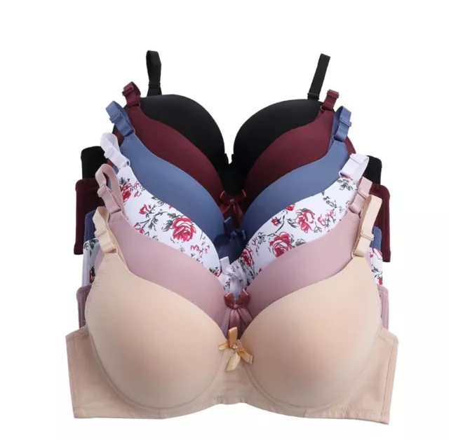 Whoelsale Gift Set Lot 6 pcs Underwired Women PUSH UP Pushup Bra B/C