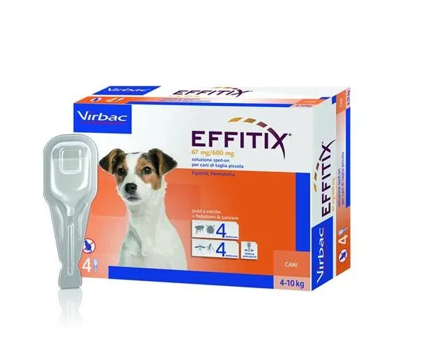 Virbac Effitix 4 Pipette Cani 4-10 Kg