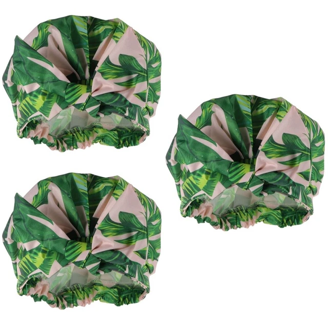 3 piezas ducha impermeable ajustable pelo de baño reutilizable