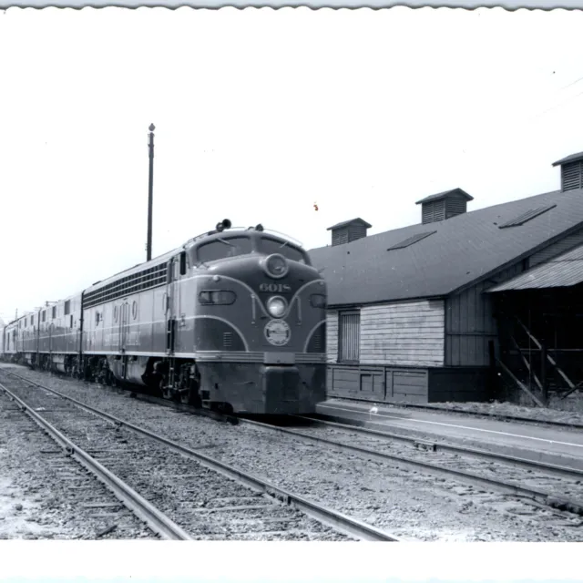 c1940s Pomona, CA Southern Pacific #6018 Golden State Real Photo Snapshot A144