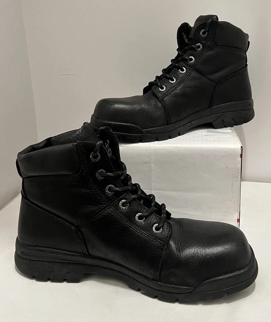 WOLVERINE MEN MARQUETTE STEELTOE 6" WORK BOOT Black Leather 13M 39.99