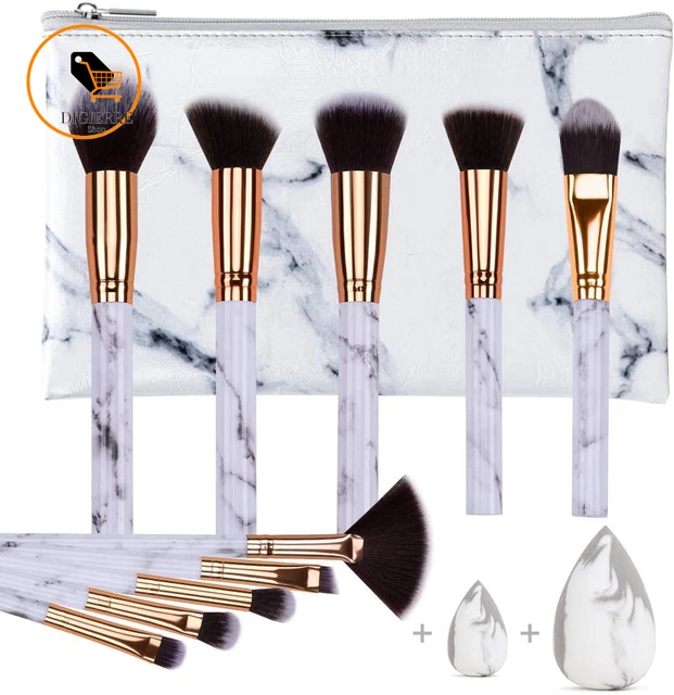Pennelli Make up Professionali Set Di 10 Pennelli Trucco Marmorizzazione, Morbid