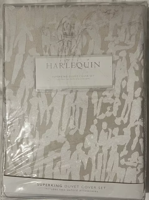 BRAND NEW HARLEQUIN Super King PEOPLE Duvet Cover Set inc 2 Oxford Pillowcases 65.00 PicClick UK