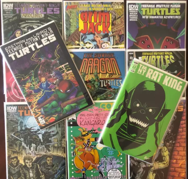 11x TEENAGE MUTANT NINJA TURTLES lot! Early Apps! Mirage #9! Best of... RAT KING