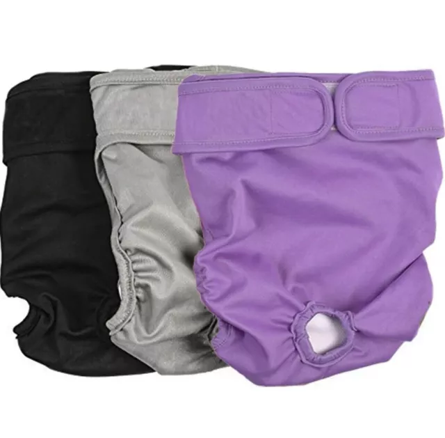 3 x BePetMia Washable Dog Nappies Female Pet Period - - 3 Pack - XS Size