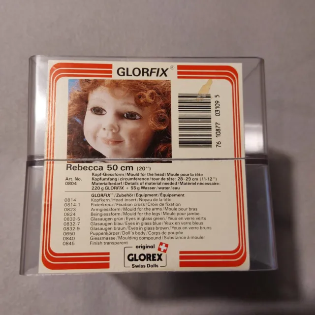 GLOREX Glorfix Kopf-Giessform für Puppe "Rebecca" 50cm aus Kunststoff