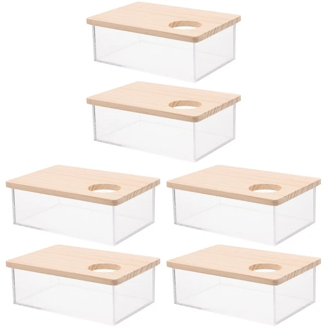 6 piezas caja pequeña de baño de arena hámster bañera hogar hámster baño