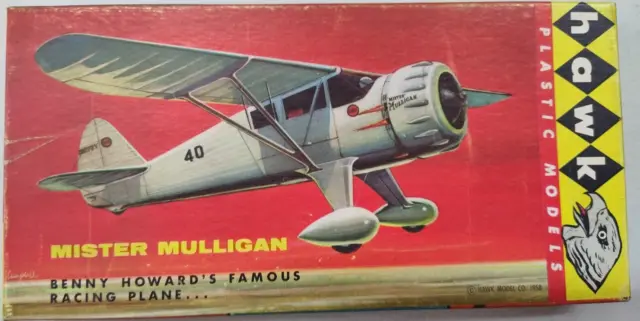 Mister Mulligan Benny Howards Famous Racing Plane Hawk 1958 Model Kit