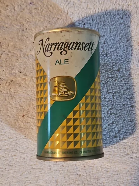 Narragansett Ale Vintage Beer Can Cranston RI EMPTY