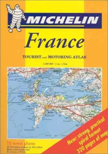 Michelin France Atlas - Spiral-bound By Michelin Travel Publications - GOOD