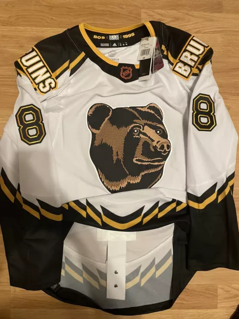 Adidas Brad Marchand Boston Bruins Pooh Bear Reverse Retro NHL Jersey White  46