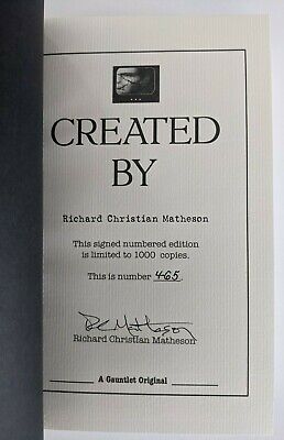 CREATED BY Richard Christian Matheson - Signed Limited 7