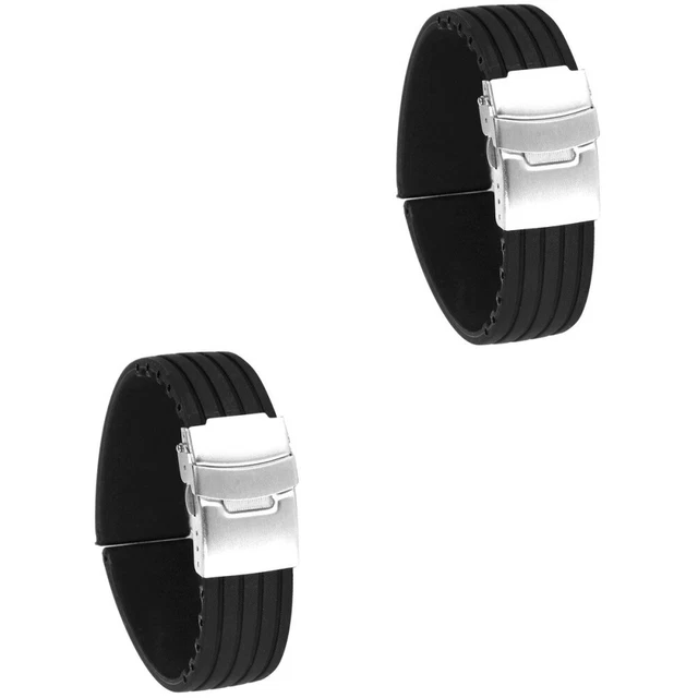 Cinturino orologio subacqueo 48 mm 22 mm cinturini in silicone per uomo a righe verticali