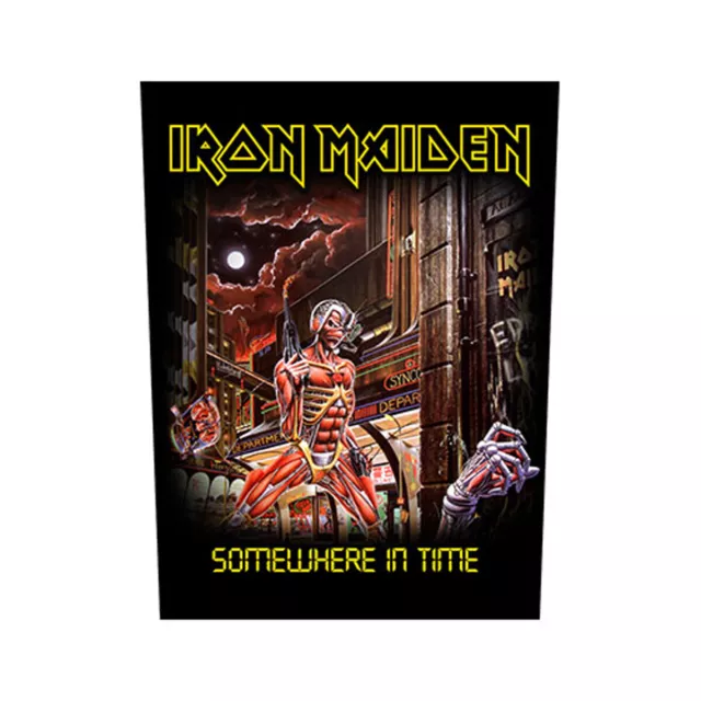 Iron Maiden Somewhere In Time officiel 30x36x27cm Patch Arrière