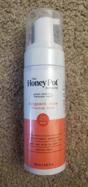 Jabón espumante de lavado íntimo femenino rosa bergamota Honey Pot Company - 5,51 oz