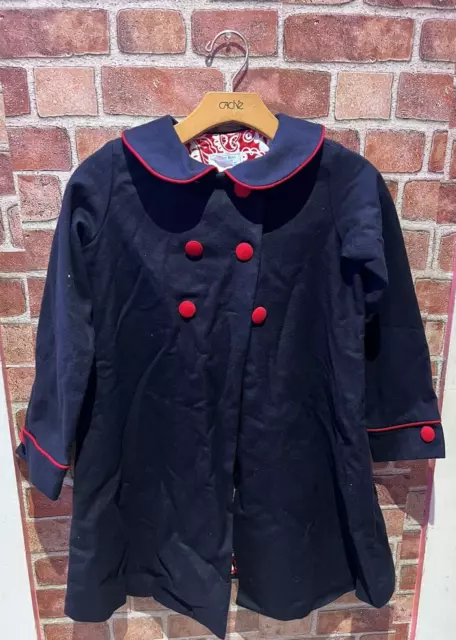 Bailey Boys Classic Formal Collared Long Slv Winter Trench Coat Size10 W/Pockets