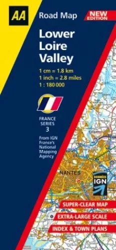 Lower Loire Valley (AA Road Map France Series) Sheet map, folded Book The Cheap