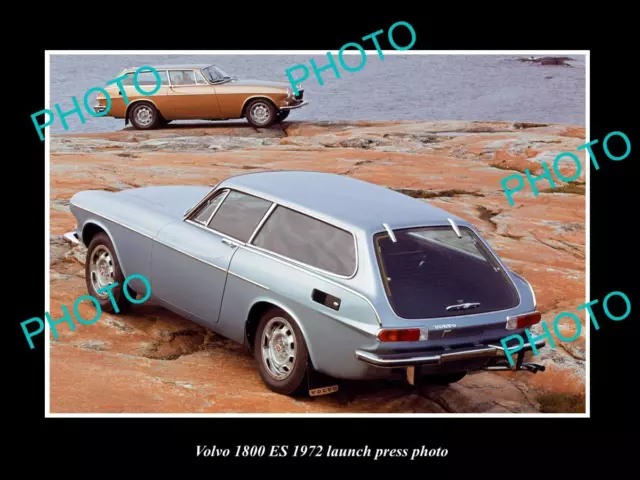 Old Large Historic Photo Of 1972 Volvo 1800 Es Launch Press Photo 4