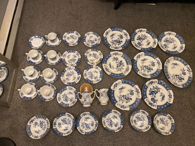 Vintage Royal Staffordshire Cathy Ironstone by J&G Meakin 38 piece dinner set