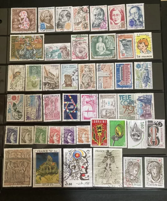 Timbres France Année 1979 Oblitérés       Manque Roulettes