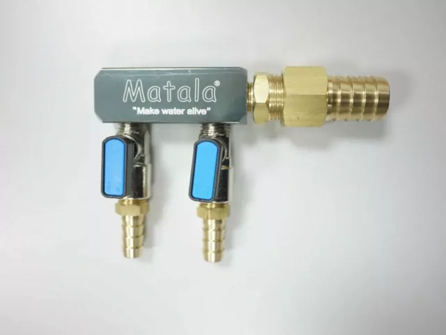 Matala Hakko 2-Valve Hd Air Manifold With 5/8" Barb Sc2-58