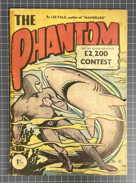 The Phantom #97 Frew Publications *Scarce* Australian Comic 1956 Vg-