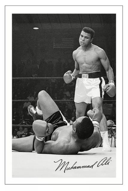 MUHAMMAD ALI Signed Autograph PHOTO Fan Gift Signature Print BOXING Cassius Clay