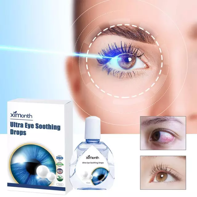 1 pz lenire le gocce oculari alleviare gli occhi asciutti visione offuscata e affaticamento degli occhi NUOVO 15 ml