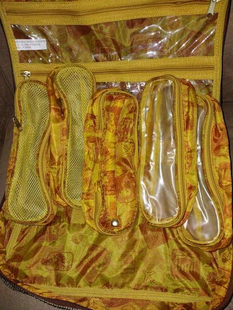 Samantha Brown  Faux Croc Makeup Travel Bag Brand New 5 ind. bags 2 Large pocket 9