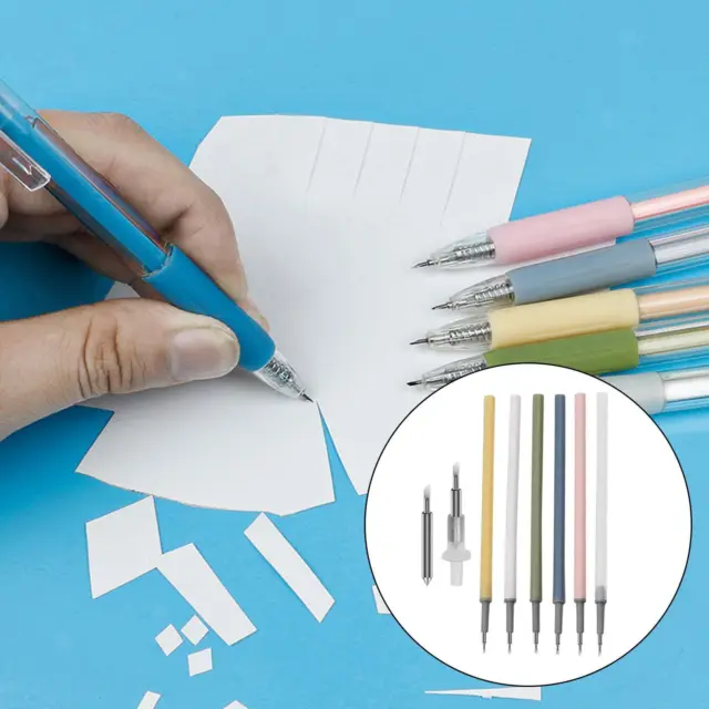 6 uds Creative Paper Cutter Pen Refill Craft Cutting Tool Accesorios para artistas