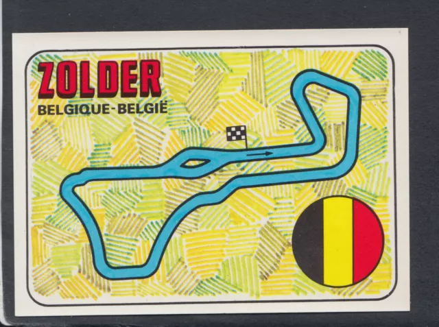 Panini F1 Grand Prix Sticker, No 11 Zolder Belgium Track, Motor Racing, Sports