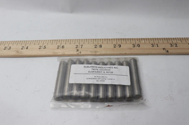 (10-Pk) Dowel Pin Stainless-Steel 3/8" x 2" 11151
