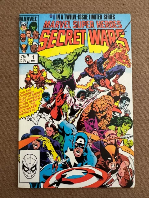 Marvel Super Heroes Secret Wars #1 (1984) Spider-Man X-Men Wolverine Galactus