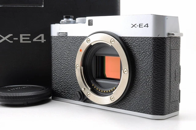 Near Mint in Box 182 shots Fujifilm X-E4 26.1MP Mirrorless Digital Camera Silver