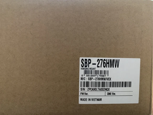 Hanwha Techwin SBP-276HMW Mounting Adapter for Network Camera White SBP276HMW