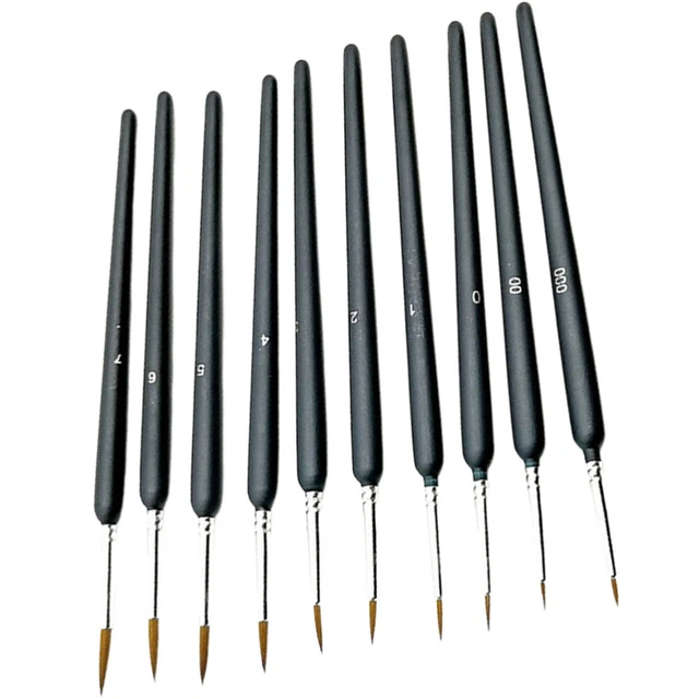 10Pcs Hause Schule Leichte Zeichnung Feine Pinsel Für Malerei Künstler 5