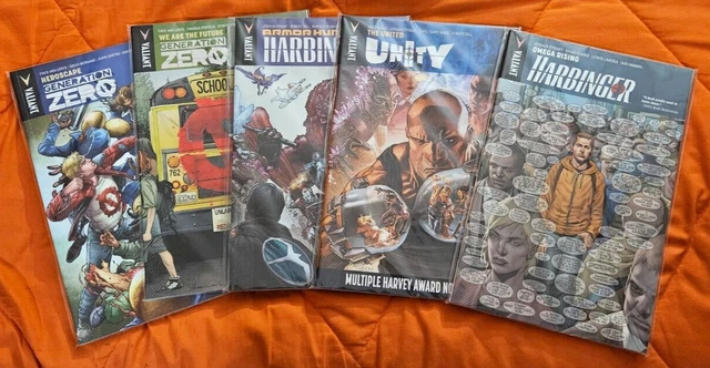 Valiant TPB lot Harbinger Vol 1, Unity Vol 4, Armor Hunters, Generation Zero 1&2