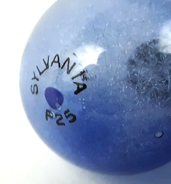 Lote de 4 bombillas flash azules para cámara de fotografía década de 1950 Sylvania p25