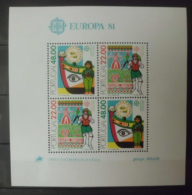 Briefmarken -Portugal - Block Nr. 31 - CEPT Europa 1981 - postfrisch
