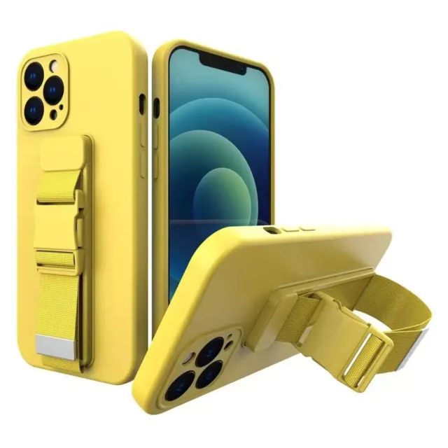 Coque Compatible avec iPhone 13 Pro Silicone Soft Jaune Silicone Étui Protection