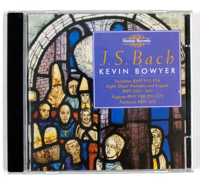 JSBach, Kevin Bowyer - Las obras para órgano Volumen 4 1993 CD de música NM...