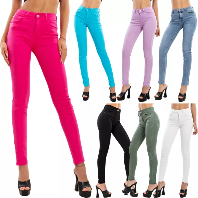 Jeans donna pantaloni skinny slim elasticizzati aderenti TOOCOOL VI-8006