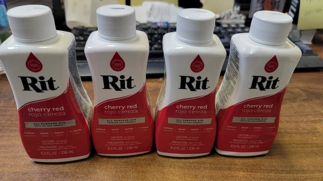Lote de 4 tinte rojo cereza Rit 8 oz