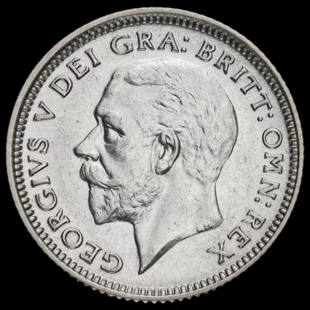 1926 George V Silver Sixpence, Third Coinage, Scarce, EF #2