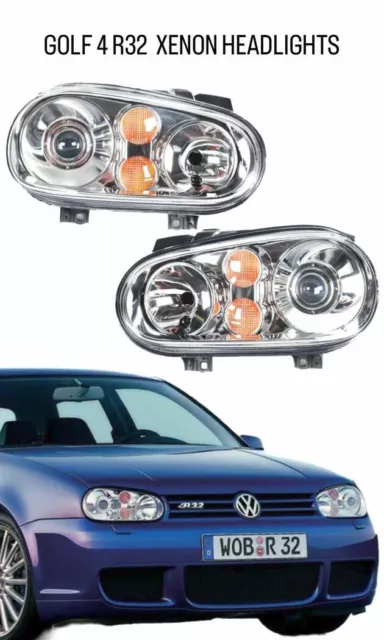 VW GOLF MK4 R32 Front Headlight Left Bi Xenon Genuine New OEM VW Parts  £608.99 - PicClick UK