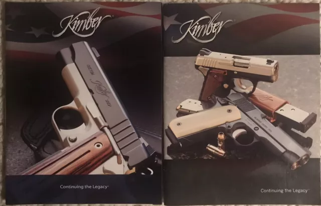 Lot of 2 Kimber Firearms Catalogs 2009, 2012 VGC!